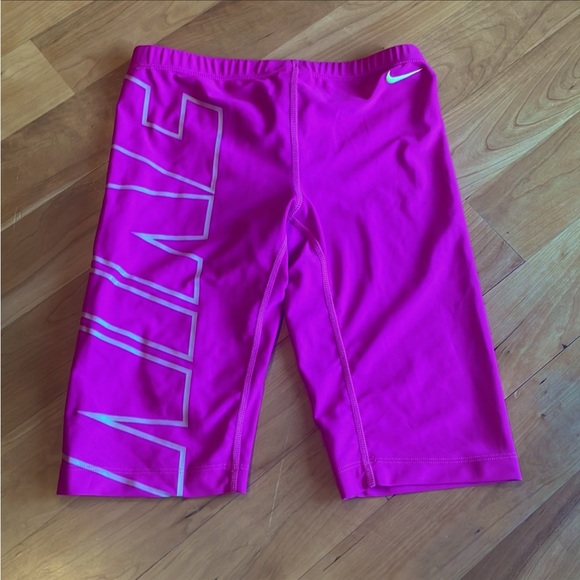 Nike Swim 30 Hot Pink Shorts Suit triathlon biking running - Picture 2 of 5
